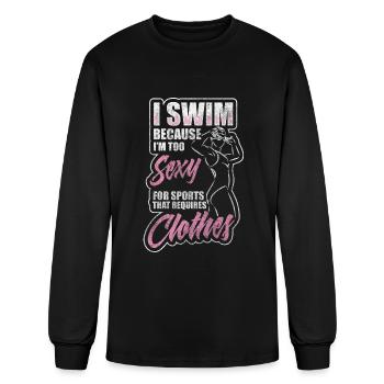 Pool Ocean Crawl - Men's Long Sleeve T-Shirt - black - Front