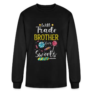 Candy Cupcake Pâtisserie - T-shirt à manches longues Homme - noir - Devant
