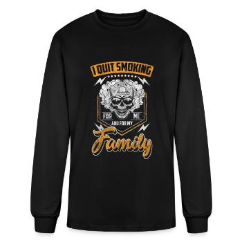 Non-Smoking Cigarettes No Smoking - Men's Long Sleeve T-Shirt - black - Front