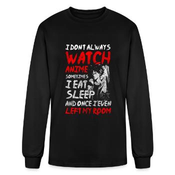 Anime Convention Senpai Waifu - Men's Long Sleeve T-Shirt - black - Front