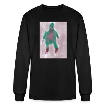 La rouille imprimée - T-shirt à manches longues Homme - noir - Devant