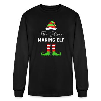 Slime Christmas Slimy Cute - Men's Long Sleeve T-Shirt - black - Front