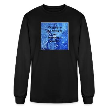 Blue Marble Dare: Die Trying to Pet - Men's Long Sleeve T-Shirt - black - Front