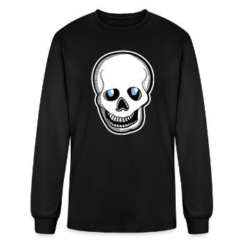 Skull Cartoon - Men's Long Sleeve T-Shirt - black - Front
