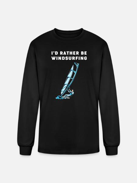 Windsurfer Water Sports Windsurfing - Men's Long Sleeve T-Shirt - black