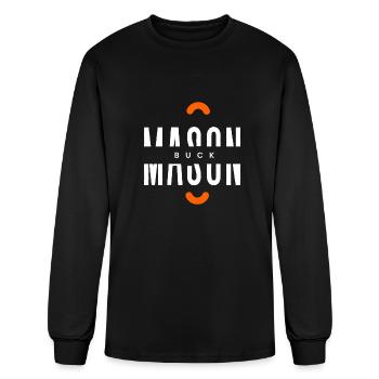 BUCK MASON - Men's Long Sleeve T-Shirt - black - Front