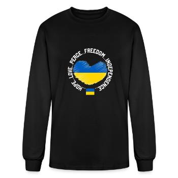 Ukraine - Men's Long Sleeve T-Shirt - black - Front