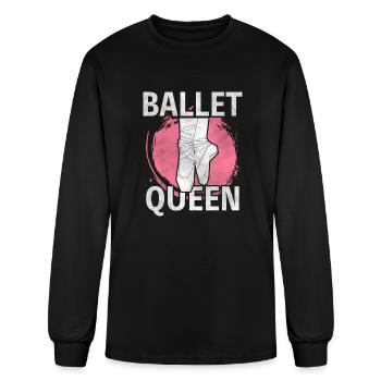 Ballet Queen Distressed - Men's Long Sleeve T-Shirt - black - Front
