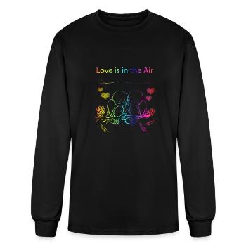 Mr and Mrs - Men's Long Sleeve T-Shirt - black - Front