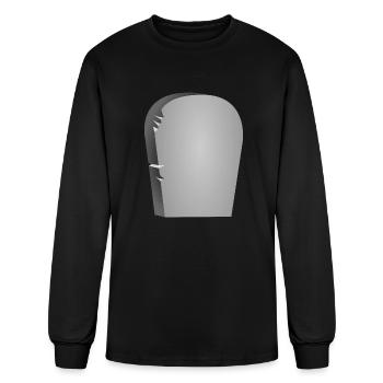 Rounded Tombstone - Men's Long Sleeve T-Shirt - black - Front