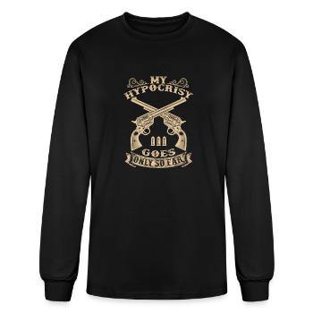Gun Rights - My Hypocrisy goes only so far - Men's Long Sleeve T-Shirt - black - Front