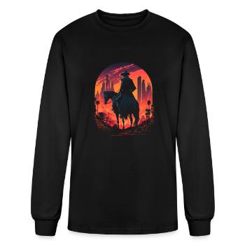 Cyberpunk Cowboy - Men's Long Sleeve T-Shirt - black - Front