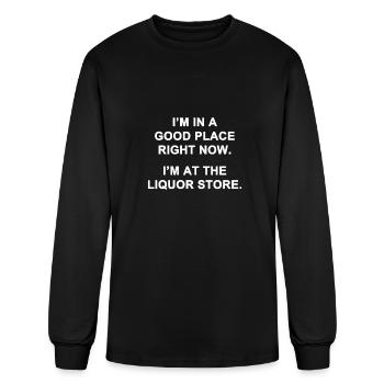 Good Place - Men's Long Sleeve T-Shirt - black - Front