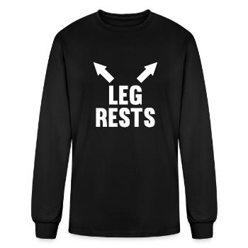 Leg Rests - Men's Long Sleeve T-Shirt - black - Front