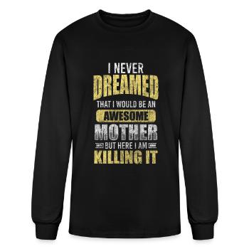 Mom Daughter Heroine - Men's Long Sleeve T-Shirt - black - Front
