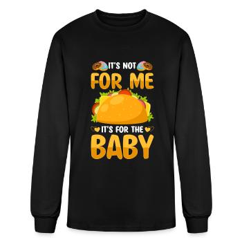 Baby Bump Mother Mom Baby Sayings - Men's Long Sleeve T-Shirt - black - Front