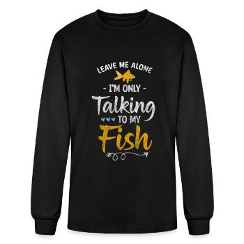 Aquarium Aquarists Pets Ornamental Fish - Men's Long Sleeve T-Shirt - black - Front