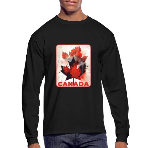 Canada Inked Leaf - Men's Long Sleeve T-Shirt