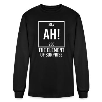 the element of surprise - Men's Long Sleeve T-Shirt - black - Front