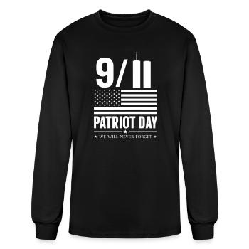 9/11 Patriot Day Memorial - Men's Long Sleeve T-Shirt - black - Front
