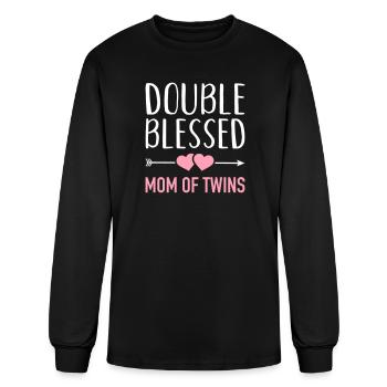 Twins - Men's Long Sleeve T-Shirt - black - Front