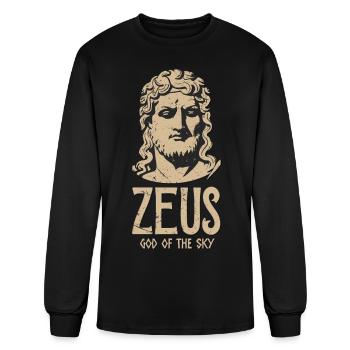 Zeus God of the Sky History - Men's Long Sleeve T-Shirt - black - Front