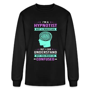 Hypnosis Hypnotize Spiral - Men's Long Sleeve T-Shirt - black - Front