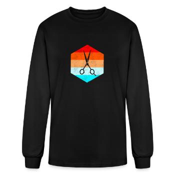 Hair Stylist - Men's Long Sleeve T-Shirt - black - Front