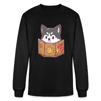 Husky - Men's Long Sleeve T-Shirt - black - Front