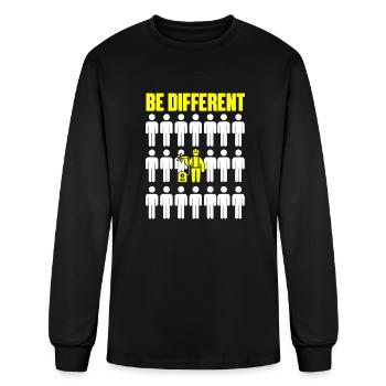 Be Different Welder - Men's Long Sleeve T-Shirt - black - Front