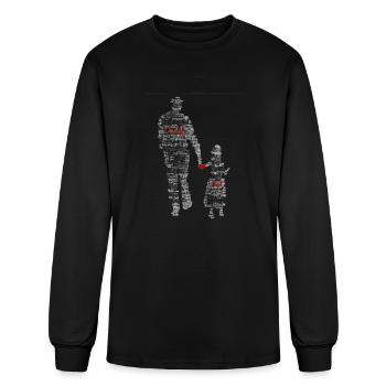 Father And Daughter - Men's Long Sleeve T-Shirt - black - Front