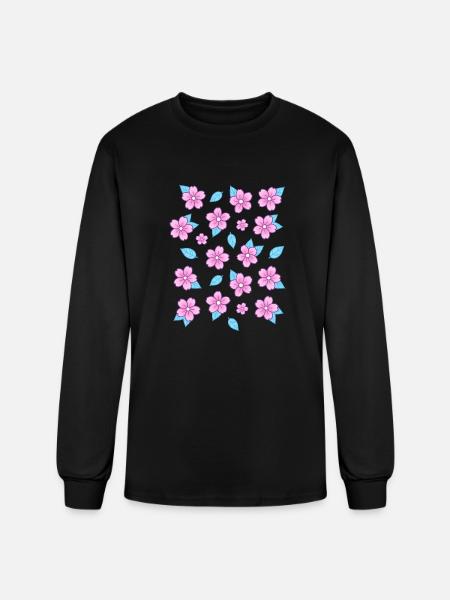 Sakura Nikury - Men's Long Sleeve T-Shirt - black