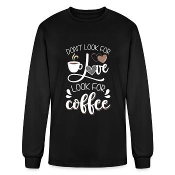 Barista Cafe Coffee Lover Coffee Drinkers - Men's Long Sleeve T-Shirt - black - Front