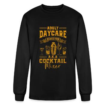 Cocktail Liquor Profession Vacation - Men's Long Sleeve T-Shirt - black - Front