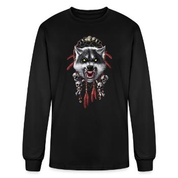 Werewolf Dreamcatcher - Men's Long Sleeve T-Shirt - black - Front