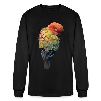 Parrot - Men's Long Sleeve T-Shirt - black - Front