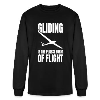 Glider Sayings | Pilots Soaring Gliding Soar Gifts - Men's Long Sleeve T-Shirt - black - Front