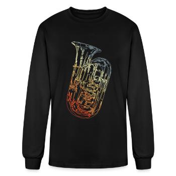 Tuba - Men's Long Sleeve T-Shirt - black - Front