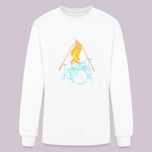 Drums on Fire - Men's Long Sleeve T-Shirt