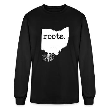 Ohio Roots - Men's Long Sleeve T-Shirt - black - Front