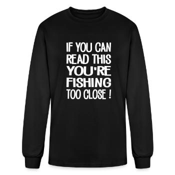 Fishing To Close - Men's Long Sleeve T-Shirt - black - Front