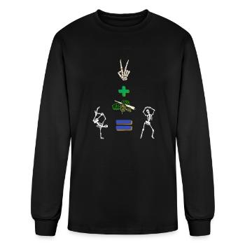 The smoking Idiots - Men's Long Sleeve T-Shirt - black - Front
