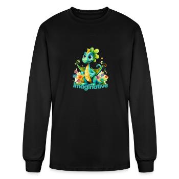 Imaginative Dragon - Men's Long Sleeve T-Shirt - black - Front