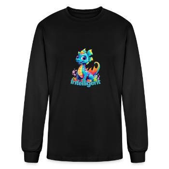 Intelligent Dragon - Men's Long Sleeve T-Shirt - black - Front