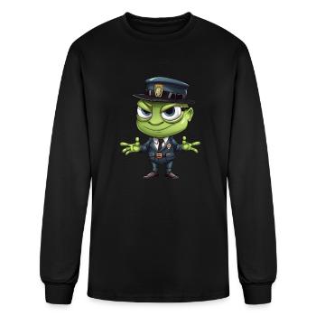 Grasshopper police - Men's Long Sleeve T-Shirt - black - Front