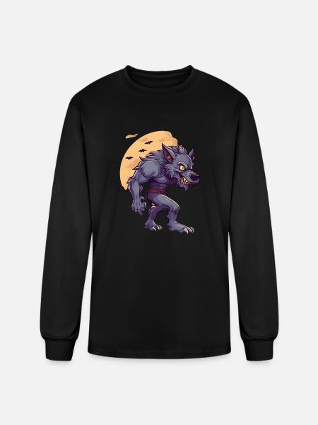 Halloween Werewolf - Men's Long Sleeve T-Shirt - black