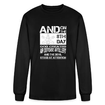 air defense artillery - Men's Long Sleeve T-Shirt - black - Front