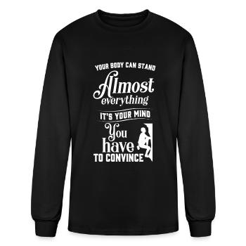 Climbing Sport Climbing Mountain - Men's Long Sleeve T-Shirt - black - Front