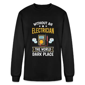 Electricity Volts Electrical - Men's Long Sleeve T-Shirt - black - Front