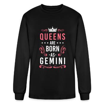Zodiac Signs Birthday Horoscope Date Of Birth - Men's Long Sleeve T-Shirt - black - Front